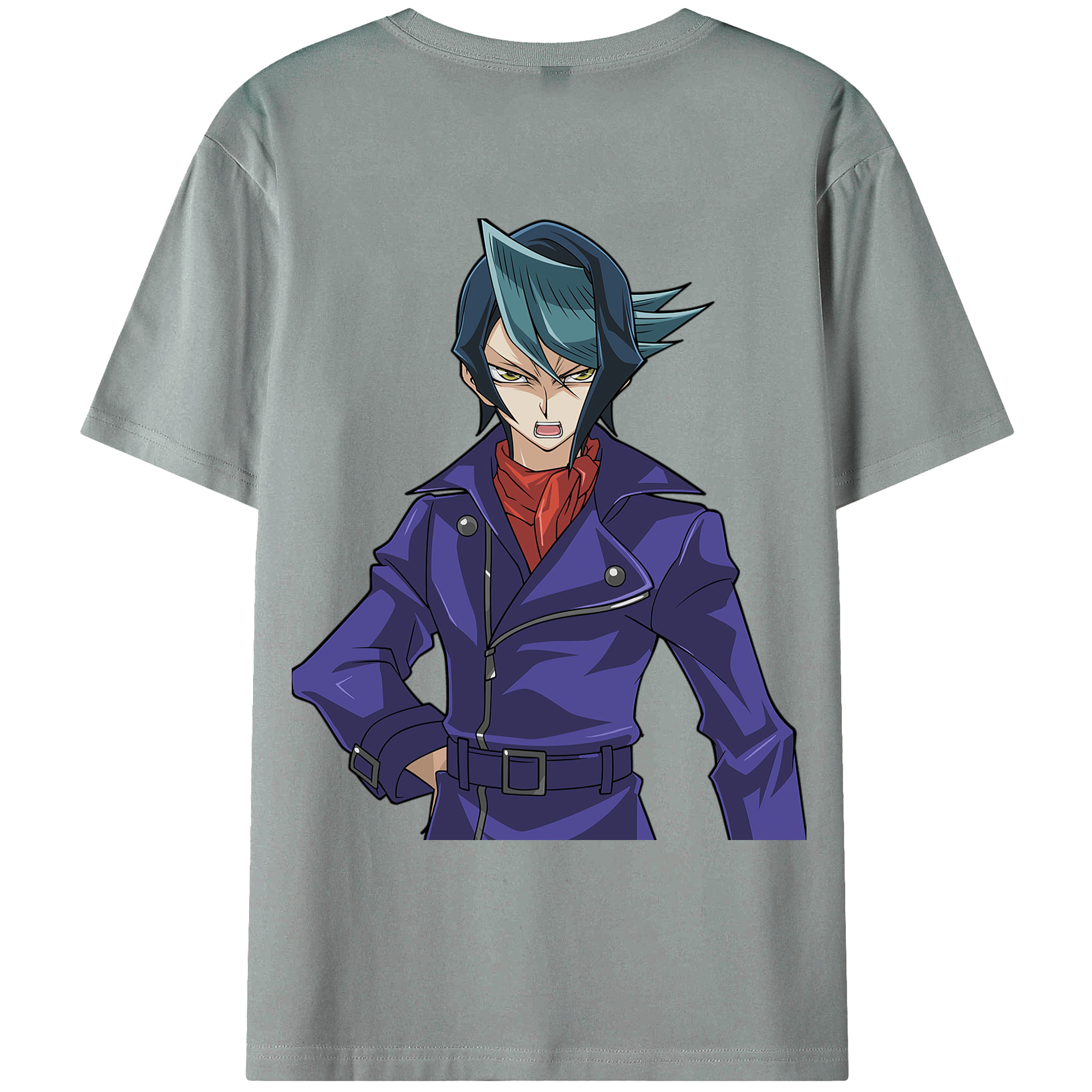 （画像用） 遊☆戯☆王 Yu-Gi-Oh! 綿100％ メンズ半袖Tシャツ（バックプリント） 通気性